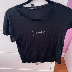 Forever 21 graphic crop shirt